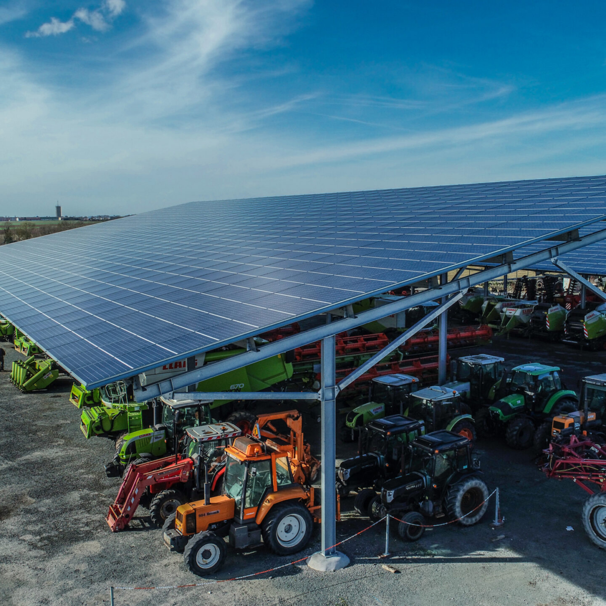 Ombrières de parking
