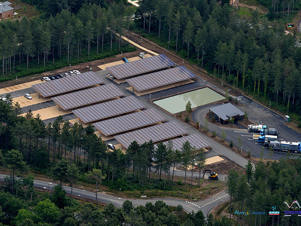 Ombrières de parking Center Parcs