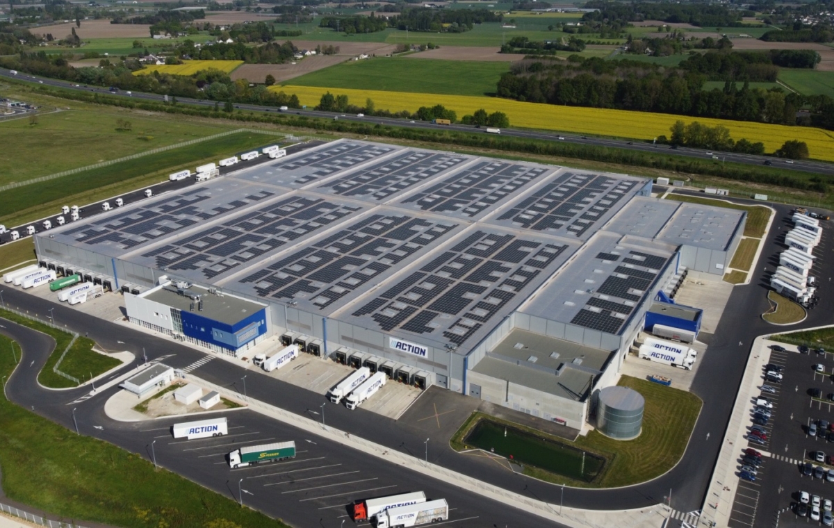 Grande toiture logistique