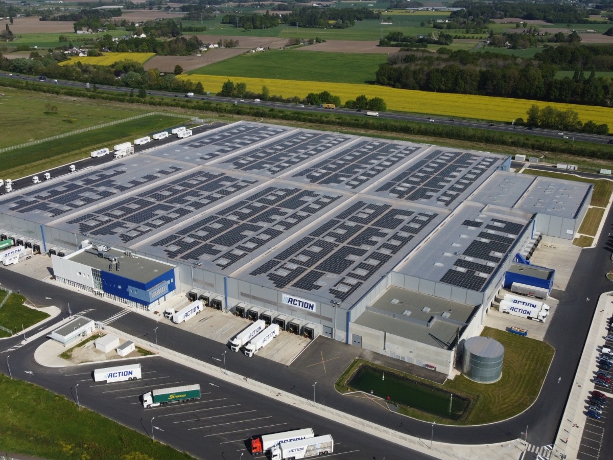 Grande toiture logistique