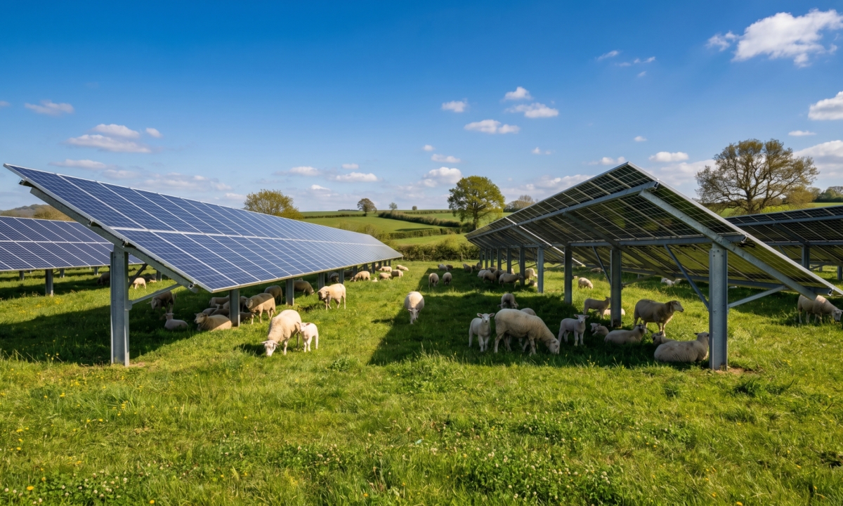 Agrivoltaïsme ovin : de quoi parle-t-on ?